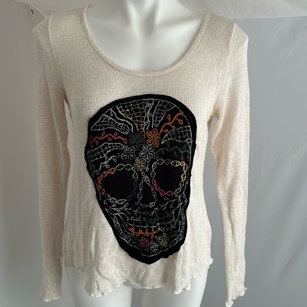 The Classic off-white multicolor skull sweater
